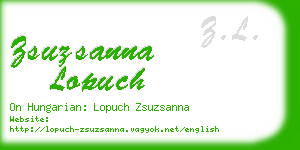 zsuzsanna lopuch business card